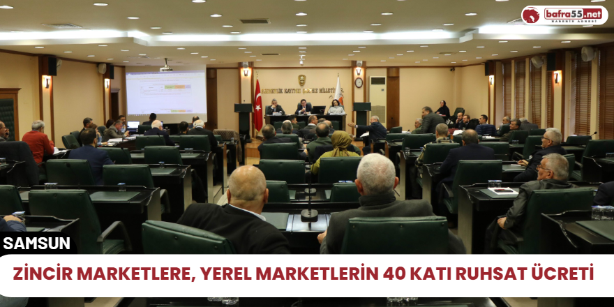 Zincir marketlere, yerel marketlerin 40 katı ruhsat ücreti