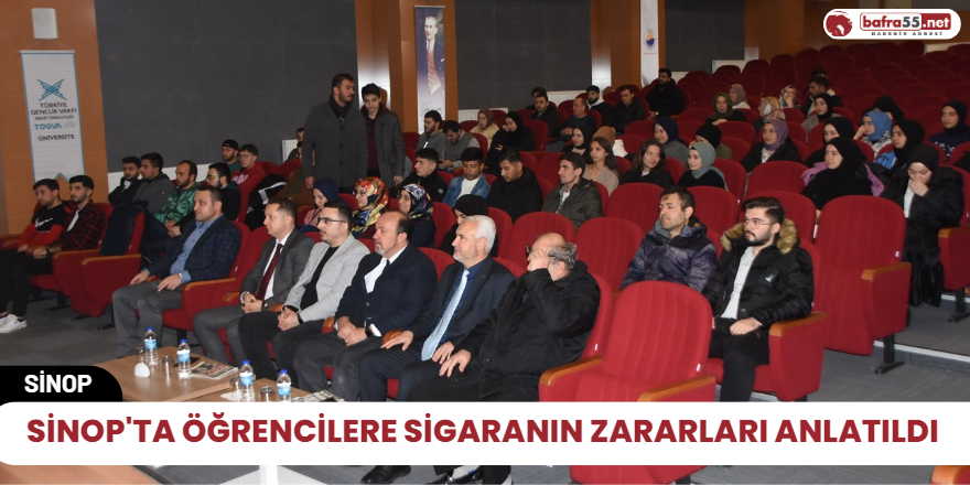 Sinop'ta Öğrencilere sigaranın zararları anlatıldı