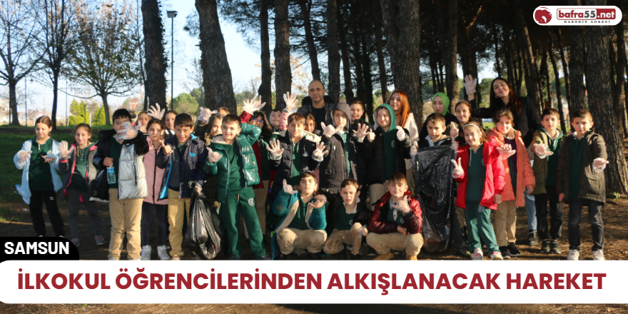 İlkokul öğrencilerinden alkışlanacak hareket