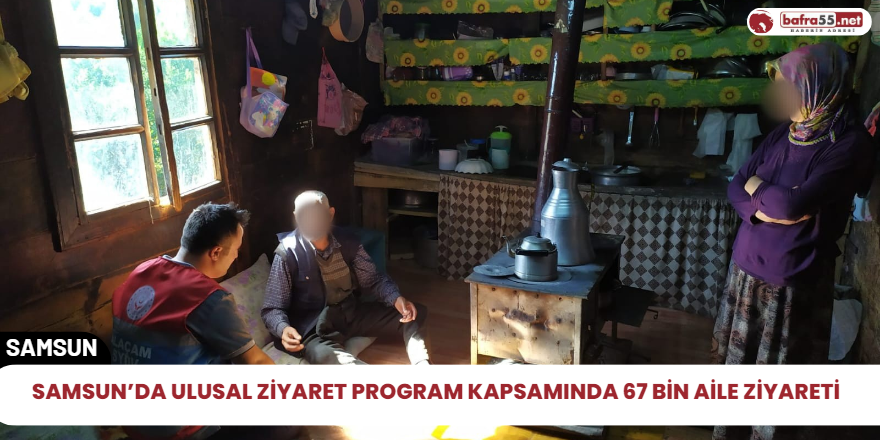 Samsun’da Ulusal Ziyaret Program Kapsamında 67 bin aile ziyareti