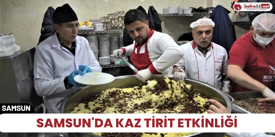 Samsun'da kaz tirit etkinliği