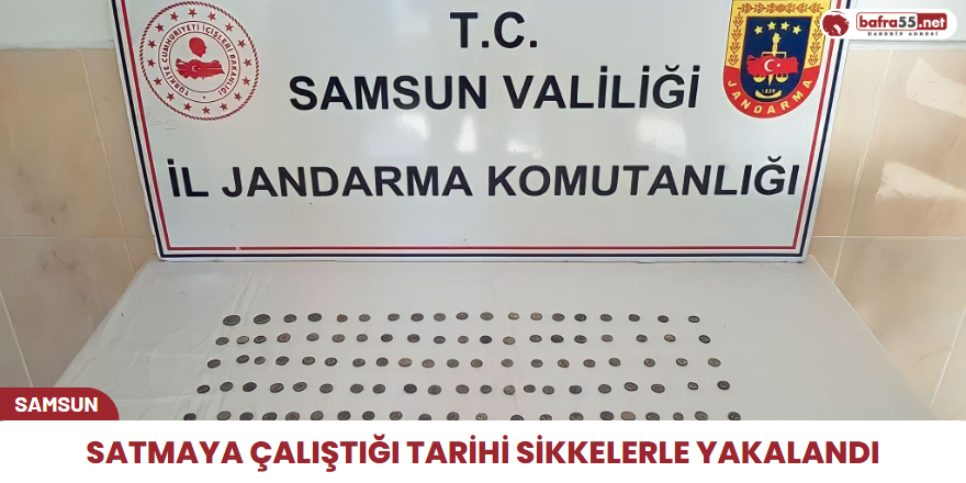 Satmaya çalıştığı tarihi sikkelerle yakalandı