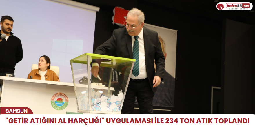 "Getir Atığını Al Harçlığı" uygulaması ile 234 ton atık toplandı