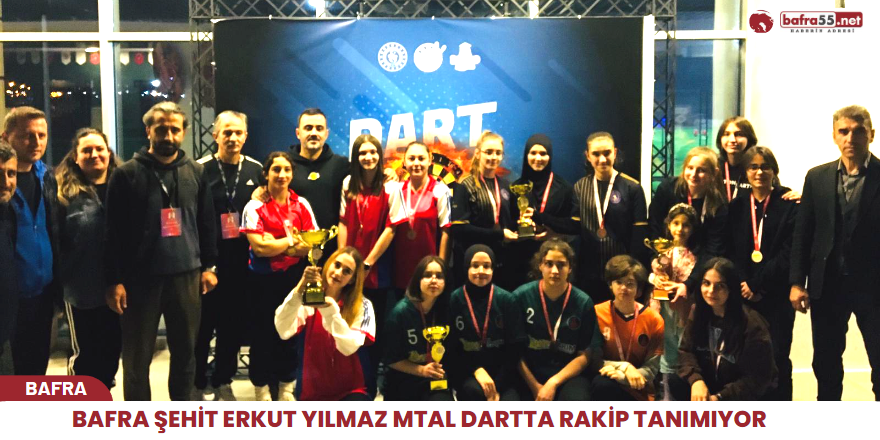 Bafra Şehit Erkut Yılmaz MTAL Dartta rakip tanımıyor