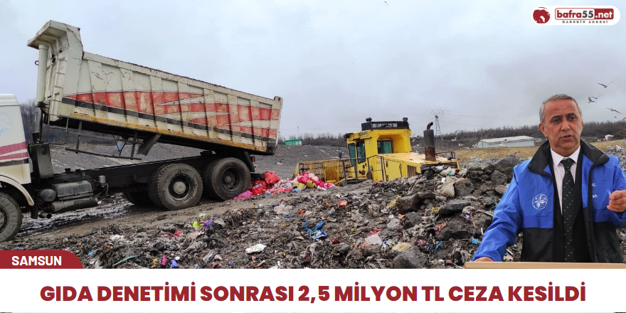 Gıda denetimi sonrası 2,5 milyon TL ceza kesildi