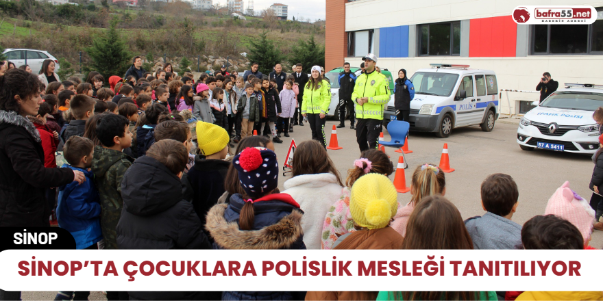 Sinop’ta çocuklara polislik mesleği tanıtılıyor