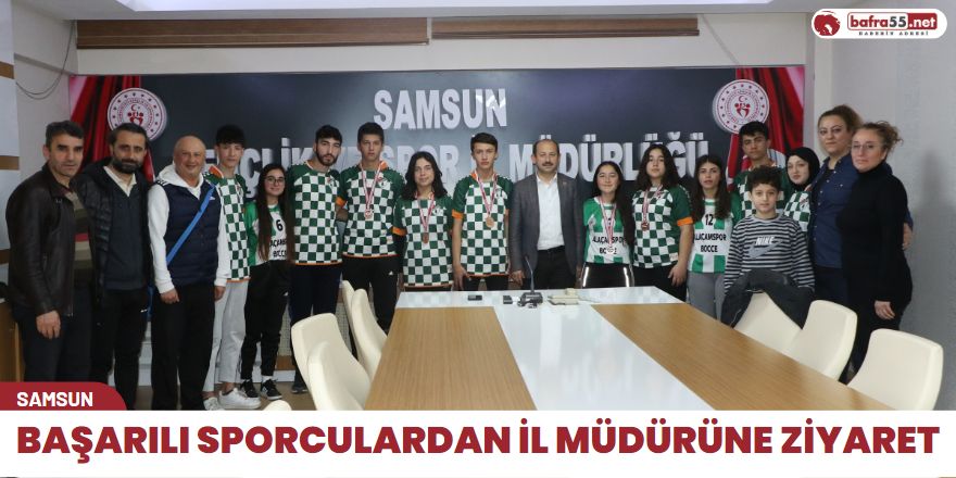 Başarılı sporculardan İl Müdürüne ziyaret