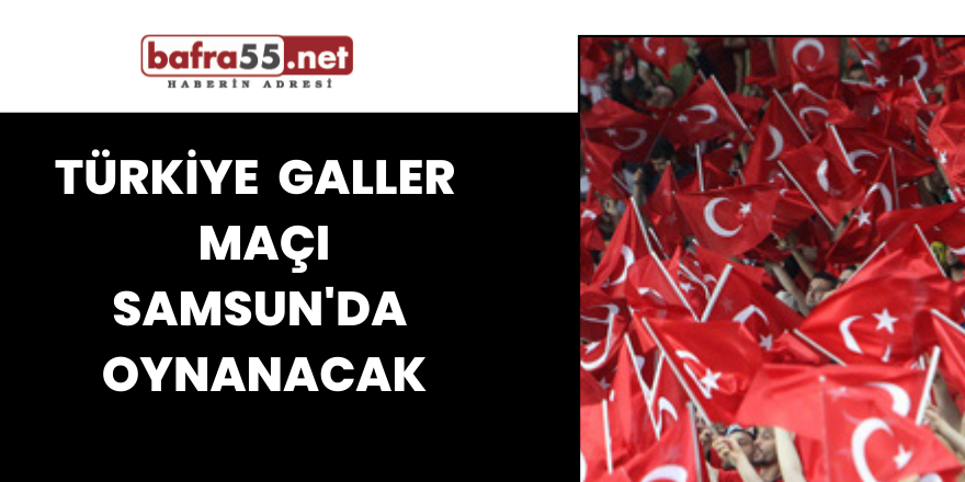 Türkiye Galler Maçı Samsun'da Oynanacak