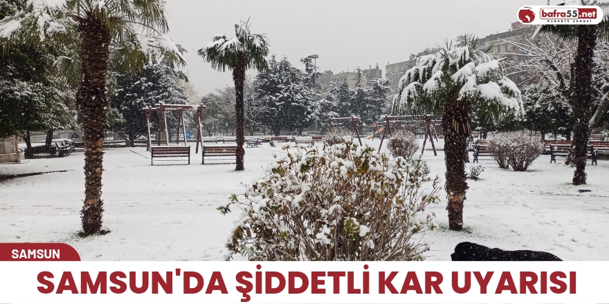 Samsun'da Şiddetli Kar Uyarısı