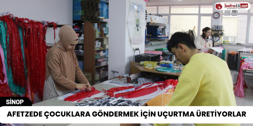 Afetzede Çocuklara Göndermek İçin Uçurtma Üretiyorlar