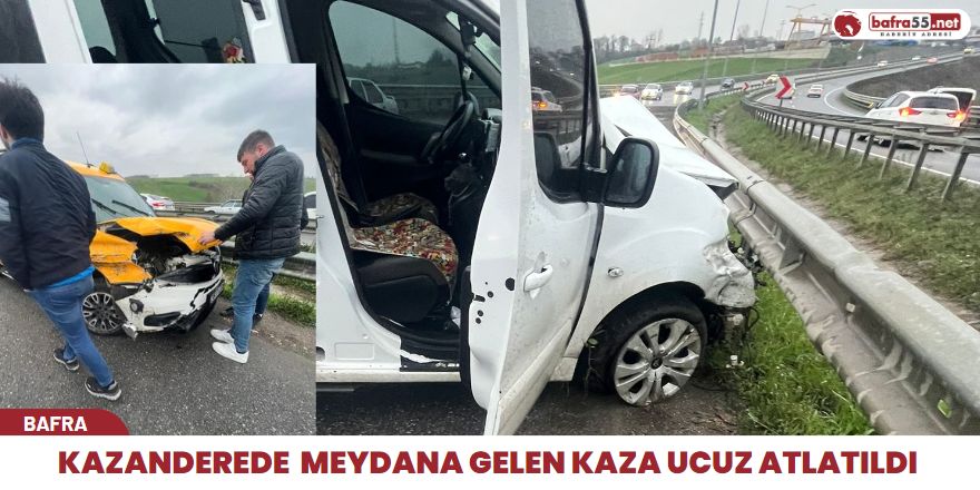 Kazanderede  Meydana Gelen Kaza Ucuz Atlatıldı