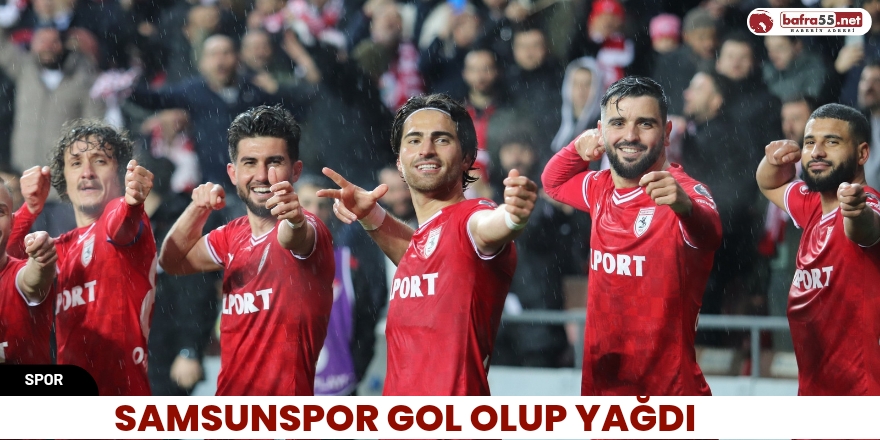 Samsunspor Gol Olup Bandırmaspor’a  Yağdı
