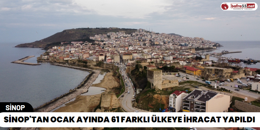 Sinop'tan Ocak Ayında 61 Farklı Ülkeye İhracat Yapıldı