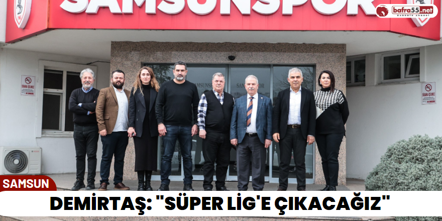 Demirtaş: "Süper Lig'e çıkacağız"