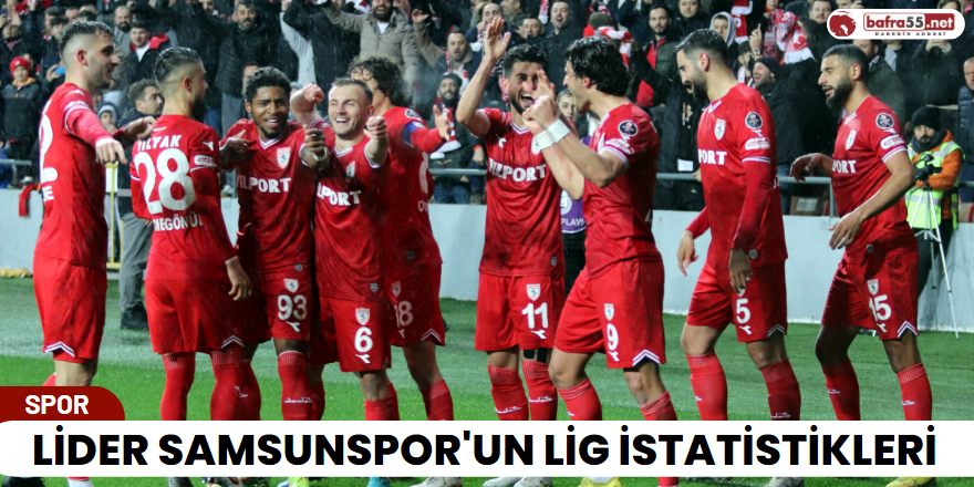 Lider Samsunspor'un Lig İstatistiklerİ