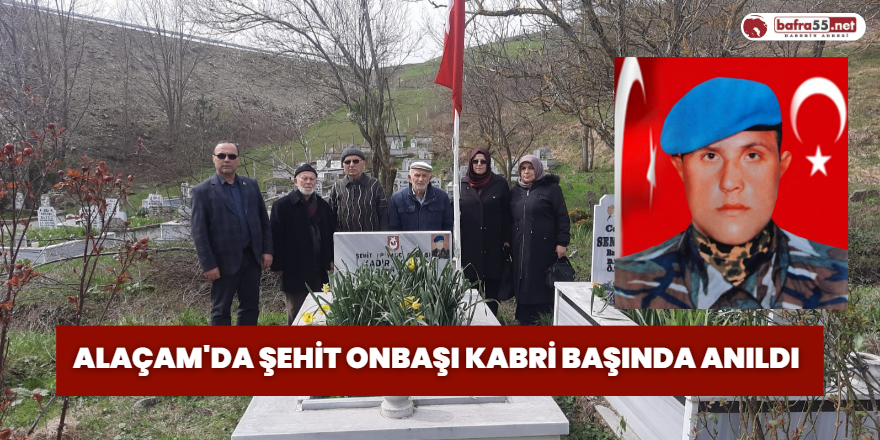 Alaçam'da Şehit Onbaşı Kabri Başında Anıldı