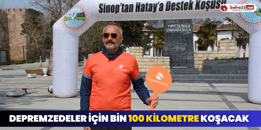 Depremzedeler İçin Bin 100 Kilometre Koşacak