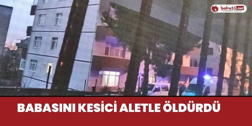 Babasını Kesici Aletle Öldürdü