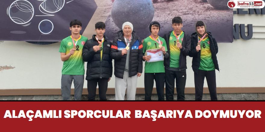 Alaçamlı sporcular başarıya doymuyor