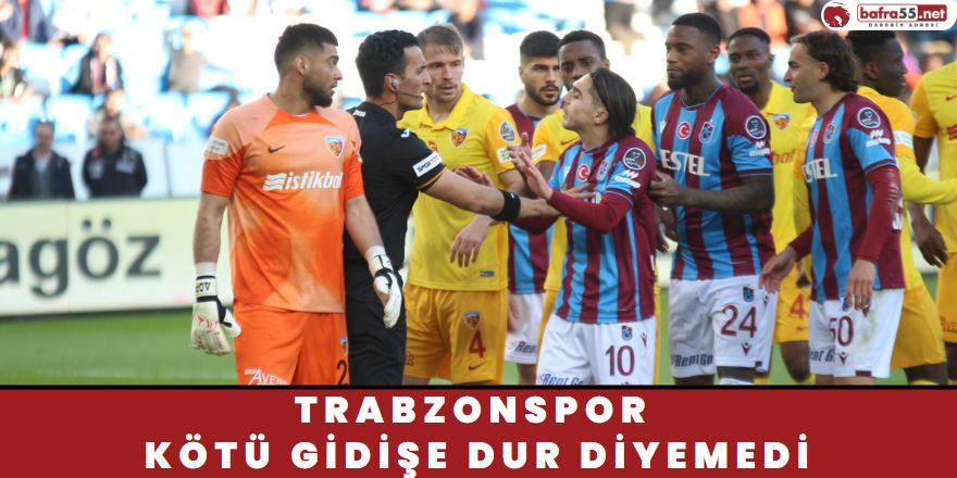 Trabzonspor Kötü Gidişe Dur Diyemedi