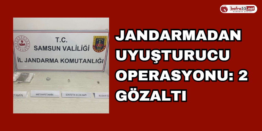 Jandarmadan uyuşturucu operasyonu: 2 gözaltı