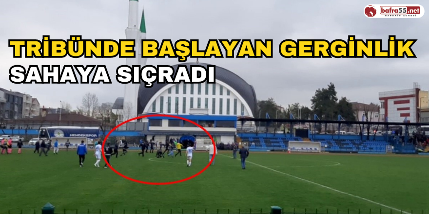 Tribünde Başlayan Gerginlik Sahaya Sıçradı