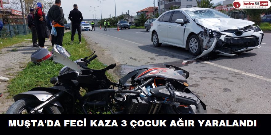 Muşta'da Feci Kaza 3 Çocuk Ağır Yaralandı