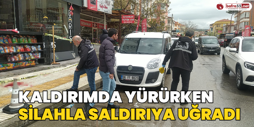 Kaldırımda Yürürken Silahlı Saldırıya Uğradı