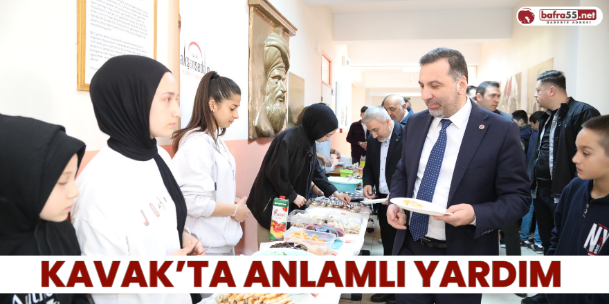 Kavak’ta Anlamlı Yardım