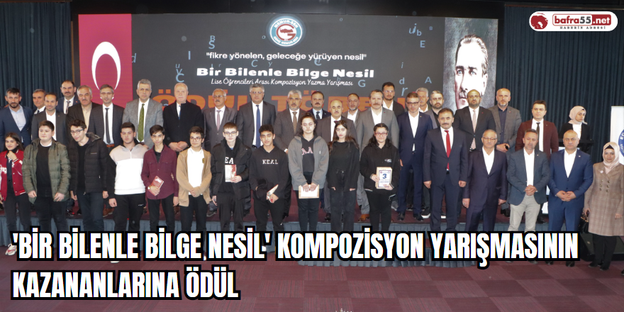 'Bir Bilenle Bilge Nesil' kompozisyon yarışmasının kazananlarına ödül