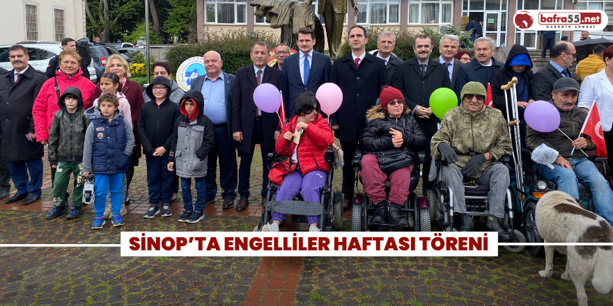 Sinop’ta Engelliler Haftası Töreni