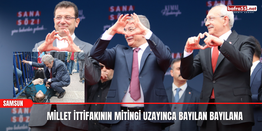 Millet İttifakının Mitingi Uzayınca Bayılan Bayılana