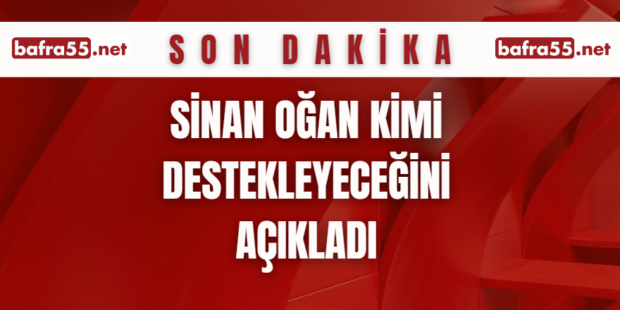 Sinan Oğan Kİmi Destekleyeceğini Açıkladı