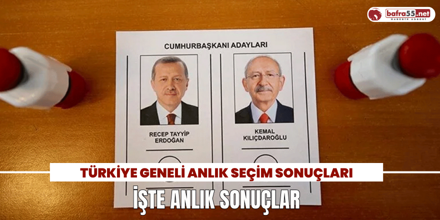 Türkiye Geneli 2. Tur Cumhurbaşkanlığı Seçim Sonuçları