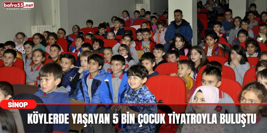 Köylerde Yaşayan 5 Bin Çocuk Tiyatroyla Buluştu