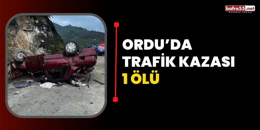 Ordu’da trafik kazası: 1 ölü