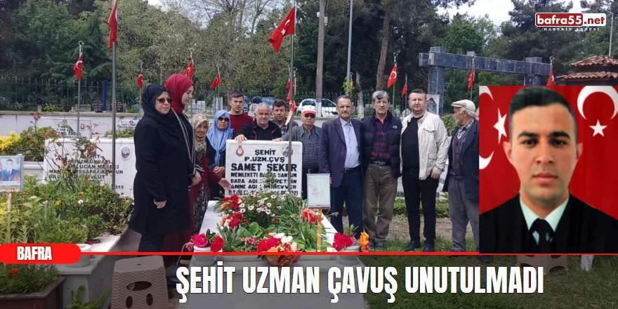 Bafra'da Şehit uzman çavuş unutulmadı