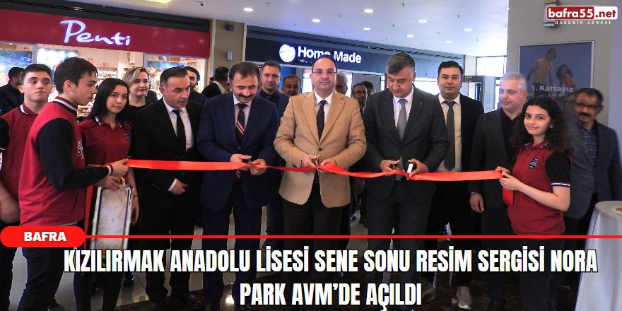 Kızılırmak Anadolu Lisesi Sene Sonu Resim Sergisi Nora Park Avm’de Açıldı