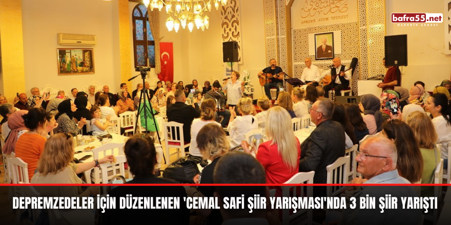 Depremzedeler için düzenlenen 'Cemal Safi Şiir Yarışması'nda 3 bin şiir yarıştı