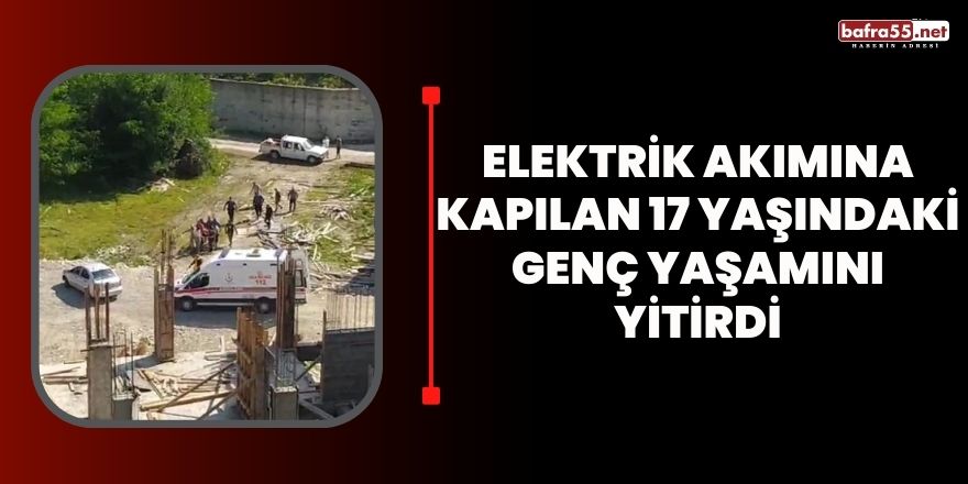 Elektrik akımına kapılan 17 yaşındaki genç yaşamını yitirdi