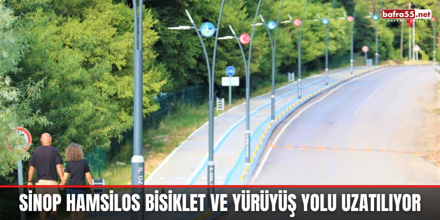 Sinop Hamsilos Bisiklet ve Yürüyüş Yolu uzatılıyor