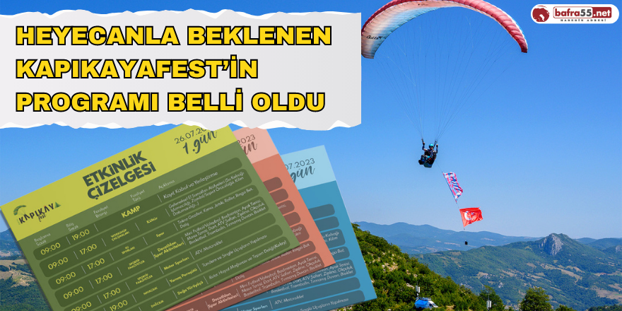 Heyecanla Beklenen Kapıkayafest’in Programı Belli Oldu