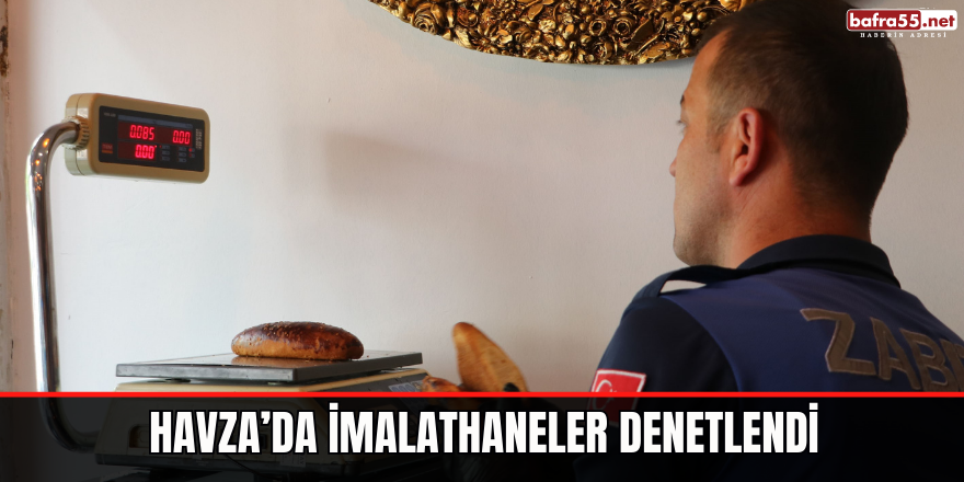 Havza’da imalathaneler denetlendi