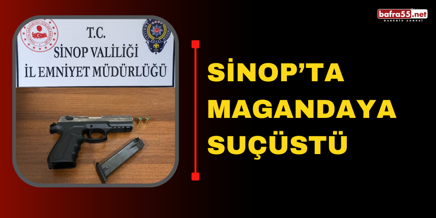 Sinop’ta magandaya suçüstü