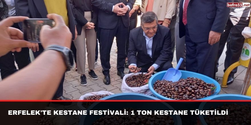 Erfelek'te Kestane Festivali: 1 ton kestane tüketildi
