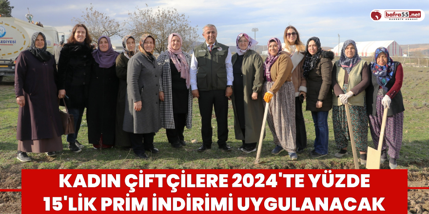 Kadın çiftçilere 2024'te yüzde 15'lik prim indirimi uygulanacak