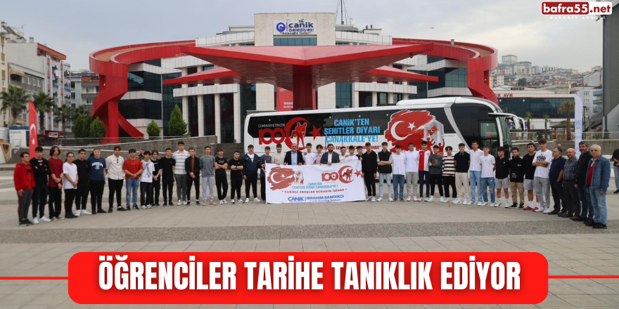 Öğrenciler tarihe tanıklık ediyor