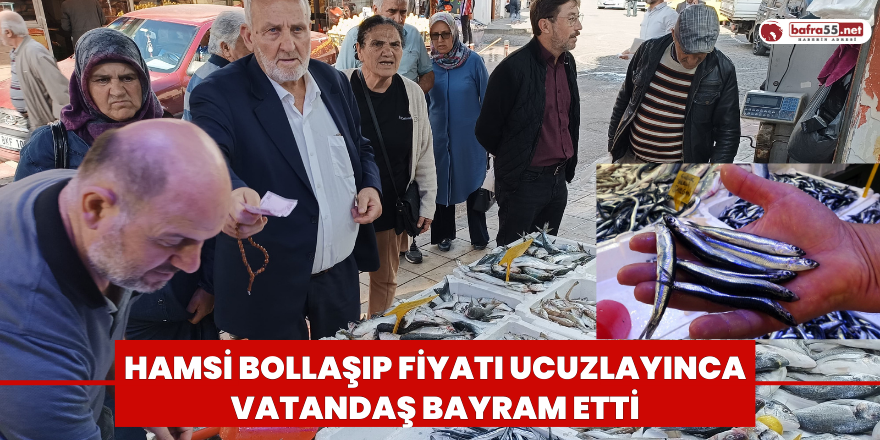 Hamsi Bollaşıp Fiyatı Ucuzlayınca Vatandaş Bayram Etti