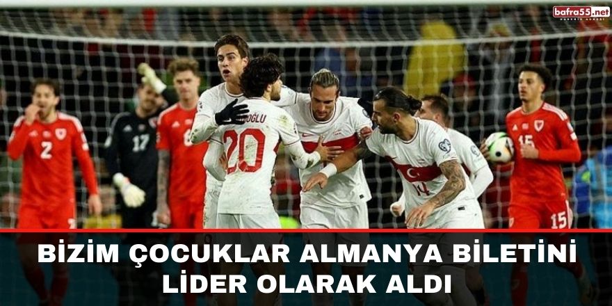 Bizim çocuklar Almanya biletini lider olarak aldı