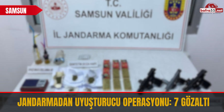 Jandarmadan uyuşturucu operasyonu: 7 gözaltı